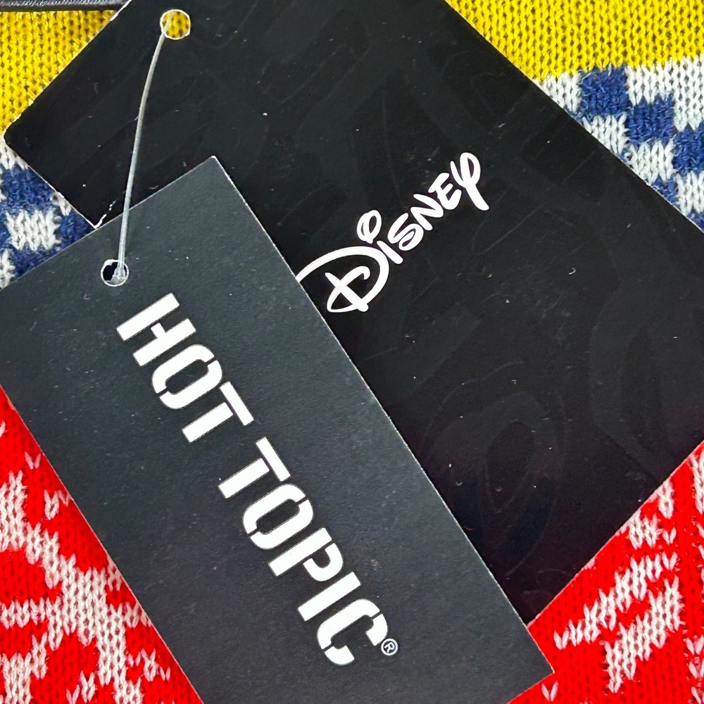 Hot Topic Disney Winnie the Pooh Cardigan Women SM Blue Fair Isle Sherpa Hood - Picture 4 of 15